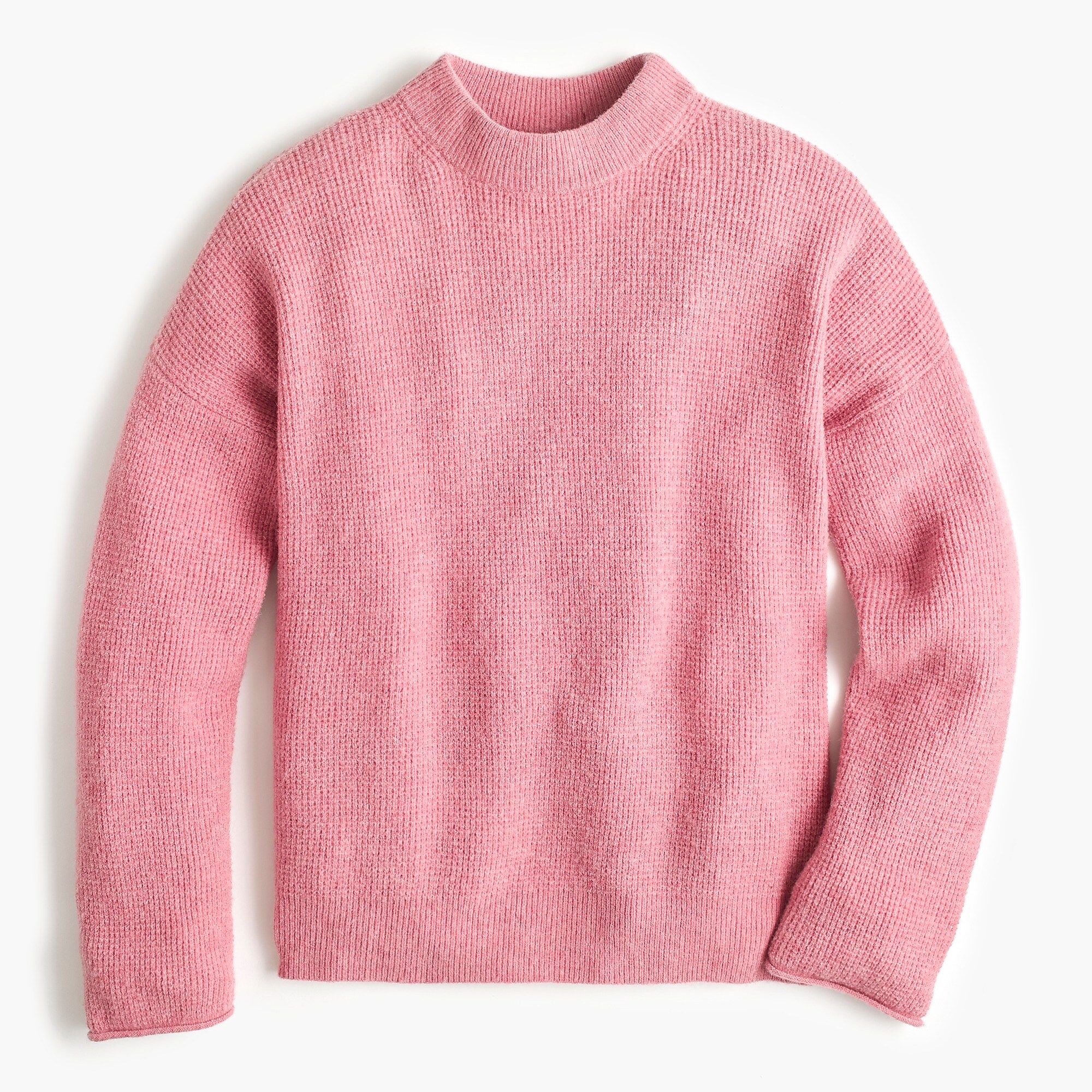 Point Sur button-back sweater in waffled supersoft yarn | J.Crew US