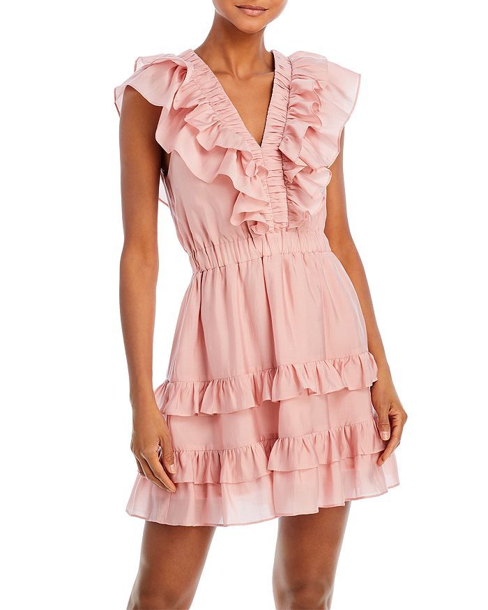 Ruffle Trim Mini Dress | Bloomingdale's (US)