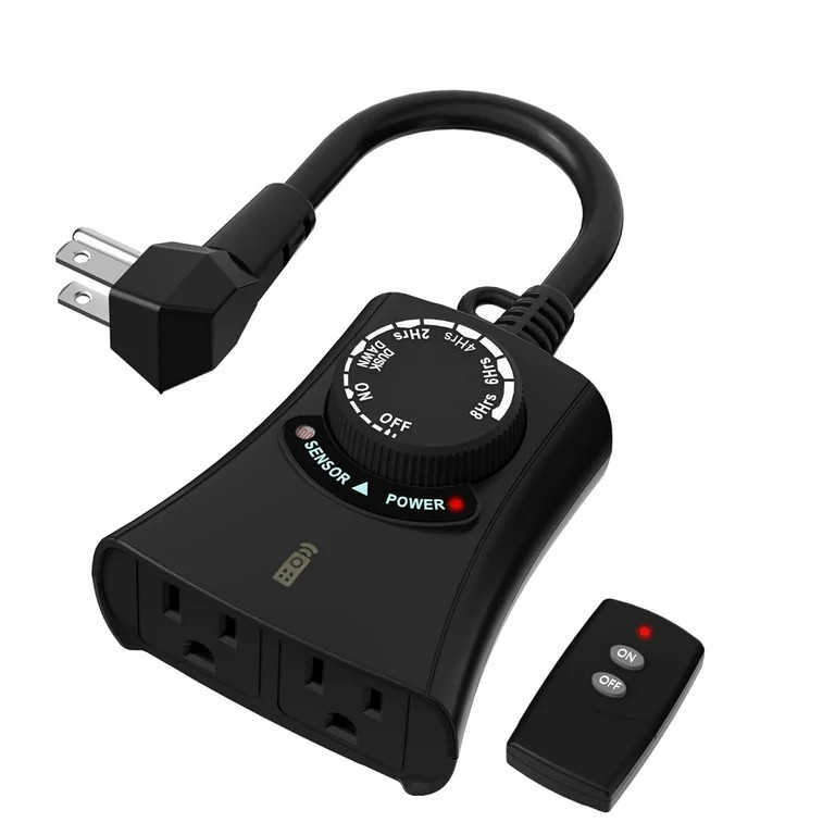 HBN Outdoor Light Timer Waterproof, Weatherproof Photocell Dusk to Dawn Light Sensor Timer with R... | Walmart (US)