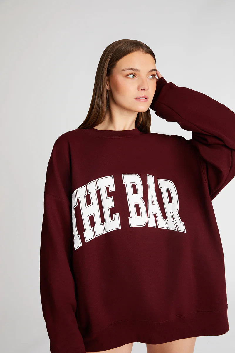 VARSITY SWEATSHIRT MAROON | The Bar