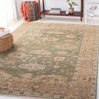 Samarkand 6 X 9 Sage/Taupe Oriental Area Rug | The Home Depot