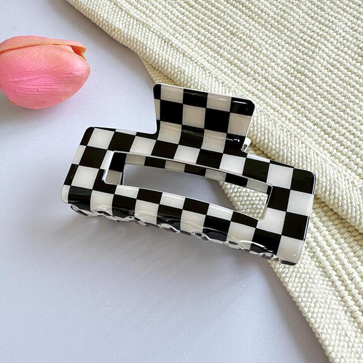 Checkered Pattern Hair Claw Cute | SHEIN USA | SHEIN