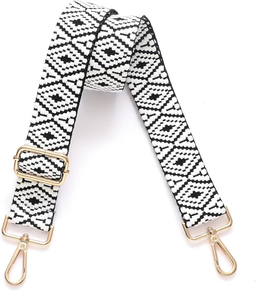 S-Jacorry Purse Strap Replacement Crossbody Wide Shoulder Strap Adjustable Canvas Straps Handbag ... | Amazon (US)