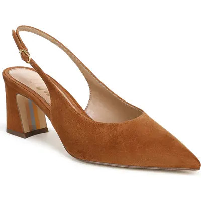 Sam Edelman Winfred Pointed Toe Slingback Sandal in Honey Bourbon at Nordstrom, Size 7.5 | Nordstrom