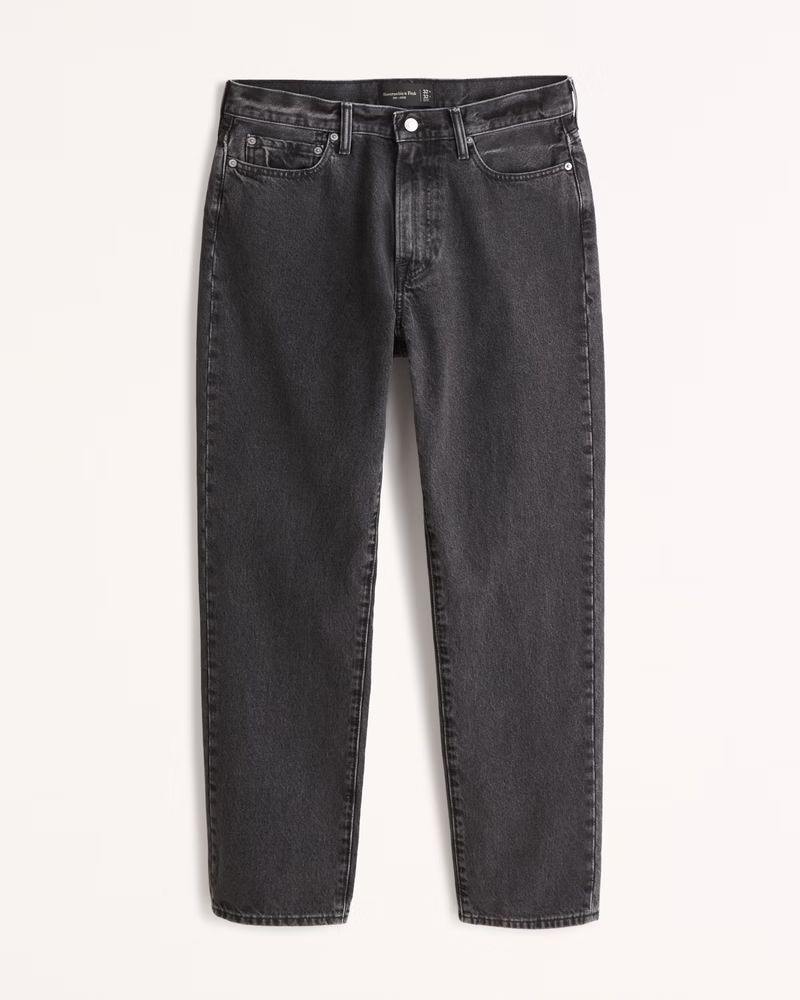 Abercrombie & Fitch Men's Loose Jean in Black Wash - Size 40 X 34 | Abercrombie & Fitch (US)