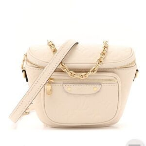 Authentic Louis Vuitton Mini Bumbag Cream Empreinte Leather Bum Bag | Poshmark