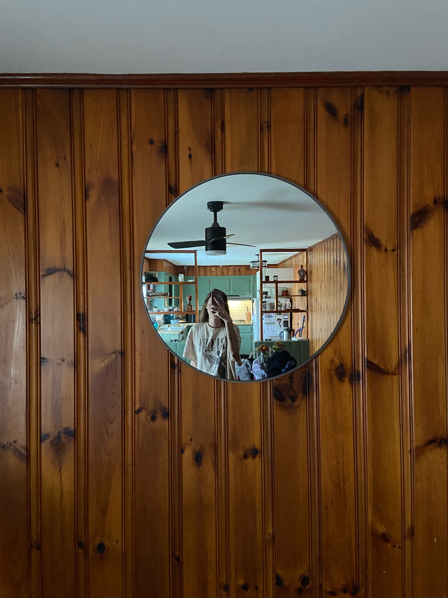 Round wall mirror from Walmart for $20 on sale 