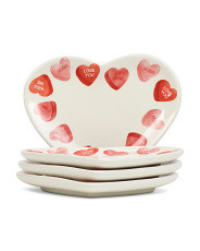 Set Of 4 Candy Heart Appetizer Plates | Kitchen & Dining Room | Marshalls | Marshalls