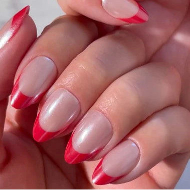 Red Candy Tips Press-on Nails | PaintLab