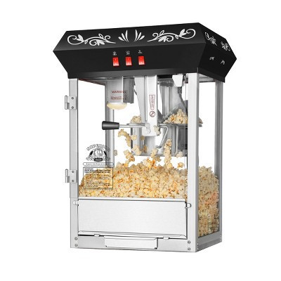 Superior Popcorn 8 oz. Antique Style Movie Night Countertop Popcorn Machine - Black | Target