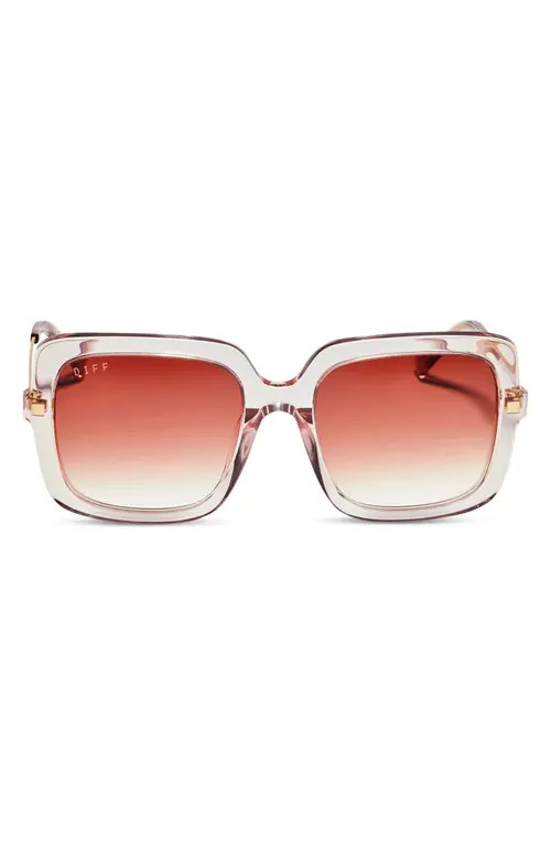 DIFF Sandra 54mm Gradient Square Sunglasses in Dusk Gradient at Nordstrom | Nordstrom
