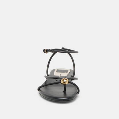 Kenley Black Leather Sandals | Dolce Vita | DolceVita.com