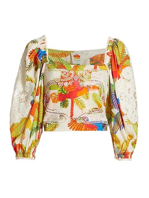 Forest Birds Embroidered Blouse | Saks Fifth Avenue