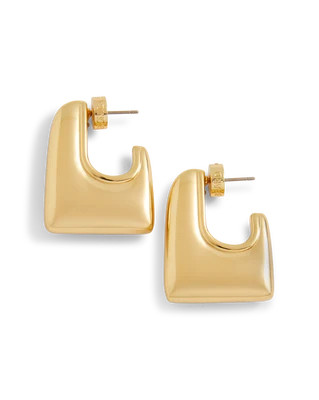 Veronica Beard Everyday Square Hoop Gold | Veronica Beard