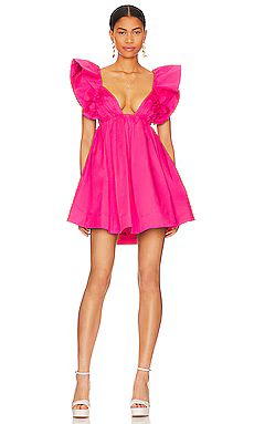 For Love & Lemons Clementine Mini Dress in Pink from Revolve.com | Revolve Clothing (Global)