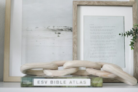 Natural Wood Chain Link | Etsy (US)