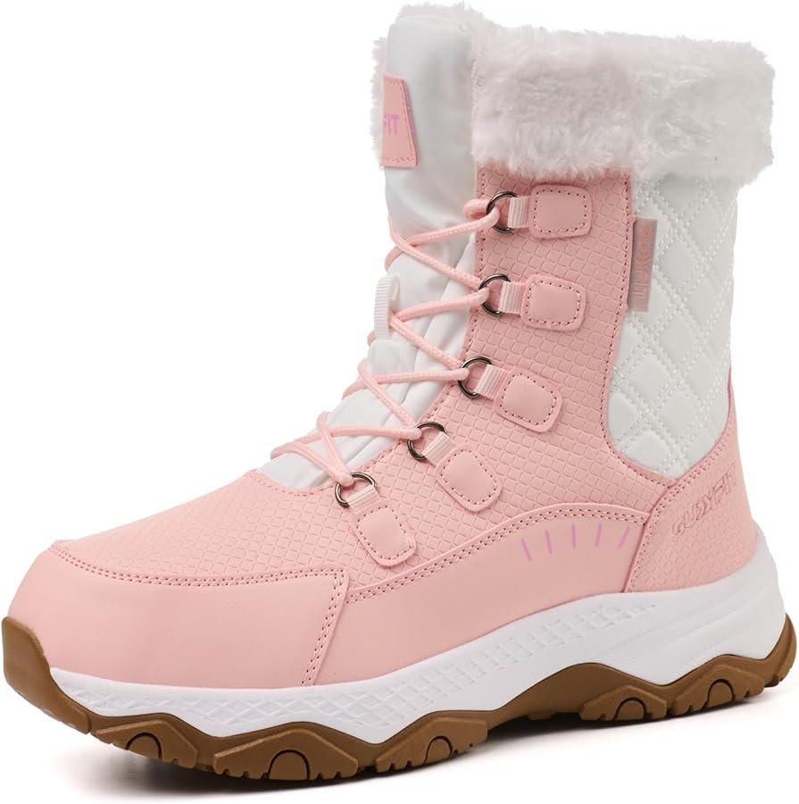 Snow Boots for Women Waterproof Mid-Calf Booties Winter Hiking Boot Durable Warm Fur Lined Boot N... | Amazon (US)