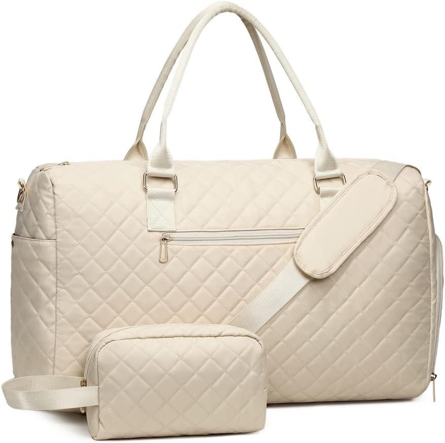 Women Travel Duffle Bag Weekender Overnight Bag Gym Duffel Bag Mommy Hospital Bags with Wet Pocke... | Amazon (US)