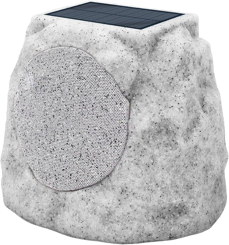 Rock Speakers Outdoor Waterproof Solar-Powered Wireless Bluetooth Portable Speaker Outdoor Blueto... | Amazon (US)