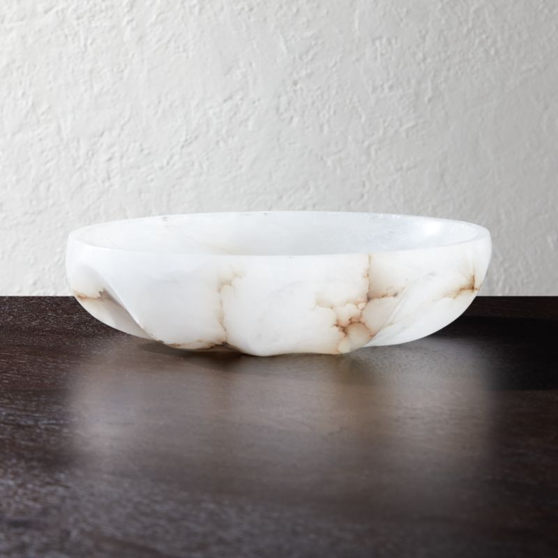 Oyster Alabaster Catchall by Kara Mann + Reviews | CB2 | CB2
