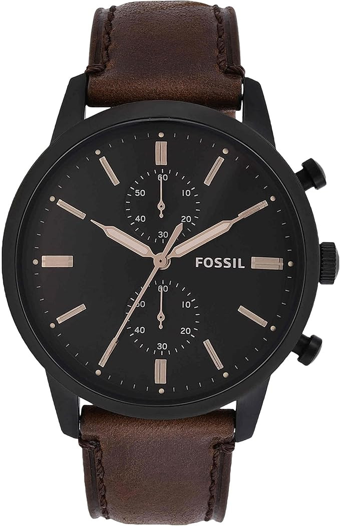Fossil Townsman Men's Watch with Chronograph Display and Genuine Leather Band | Amazon (US)