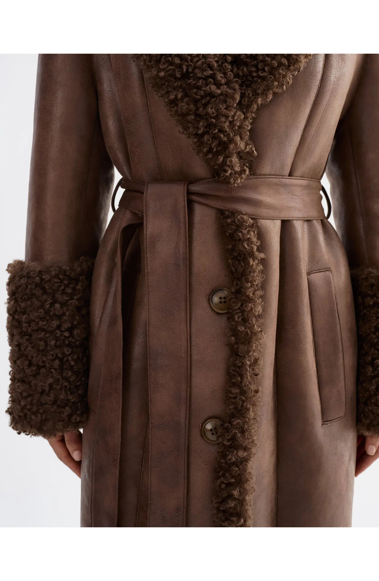 Polly | Mixed Media Maxi Coat | Nordstrom