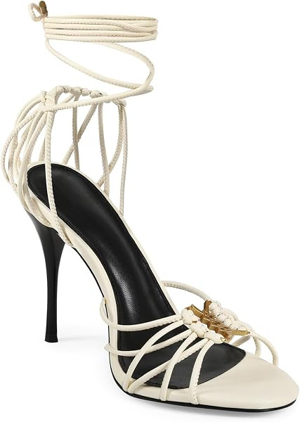 Women\u2019s Strappy Lace Up High Heels Sandals Open Toe Stiletto Heel Ankle Wrap Tie Up Sexy Dre... | Amazon (US)