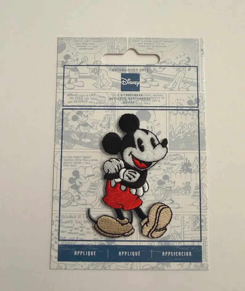 Mickey Mouse Vintage Fabric Patch | Disney | Applique | Embroidery | Iron-on - Etsy | Etsy (Global)