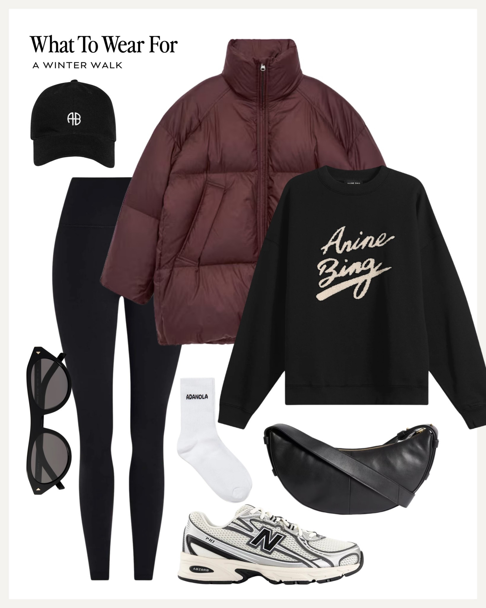 A winter walk 🌳 

Anine bing sweatshirt / brown puffer coat / black leggings / running errands / new balance trainers 

#LTKwinter #LTKuk