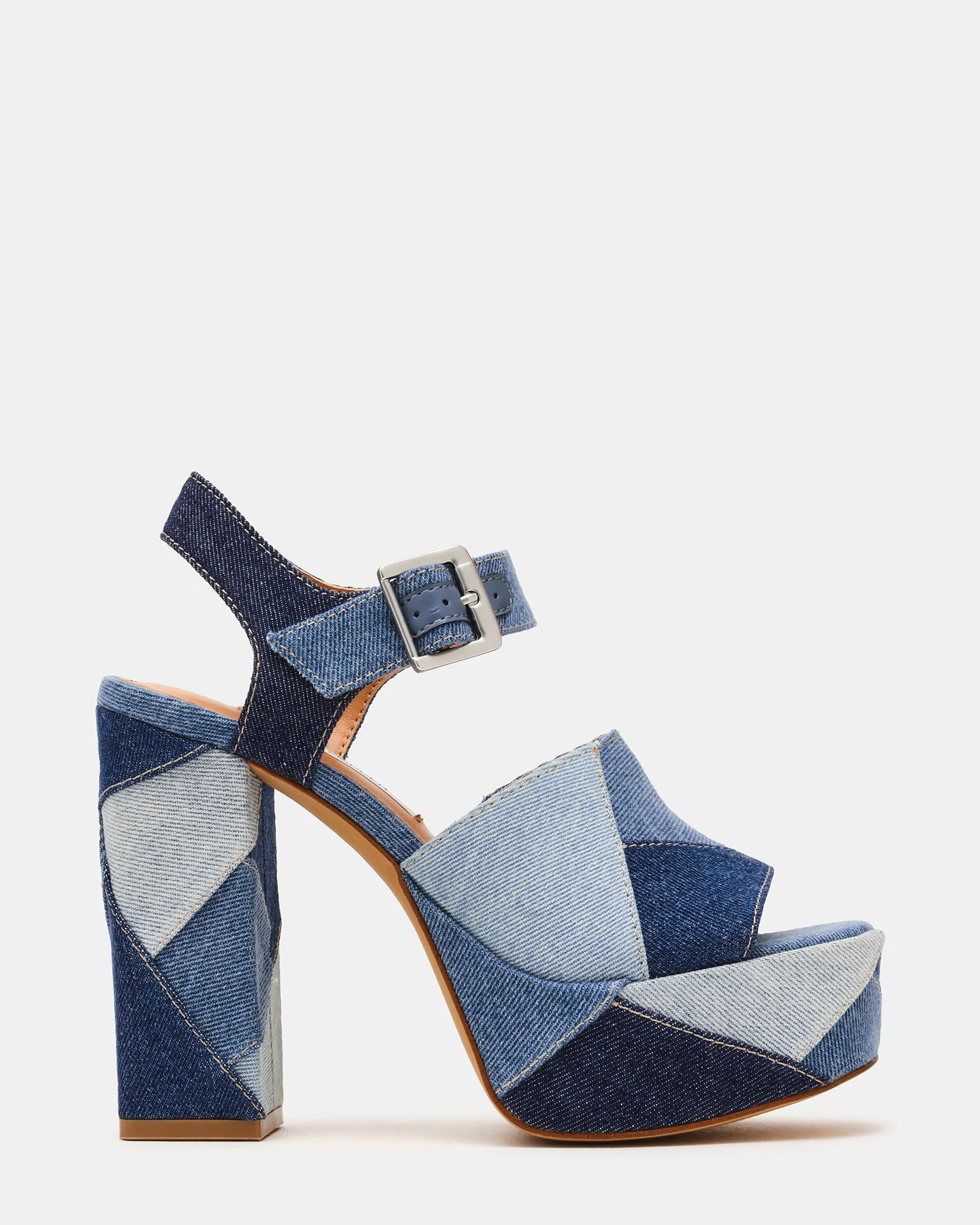 HALEA Denim Multi Platform Women's Block Heel | Steve Madden (US)