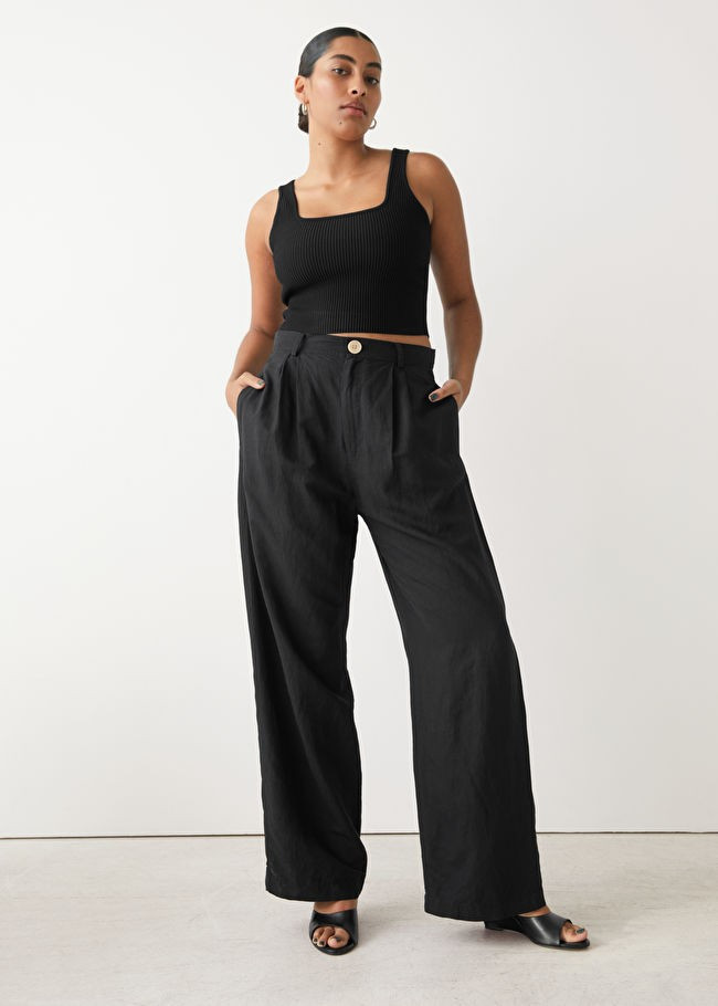 Wide Pleated High Waist Trousers | & Other Stories (EU + UK)