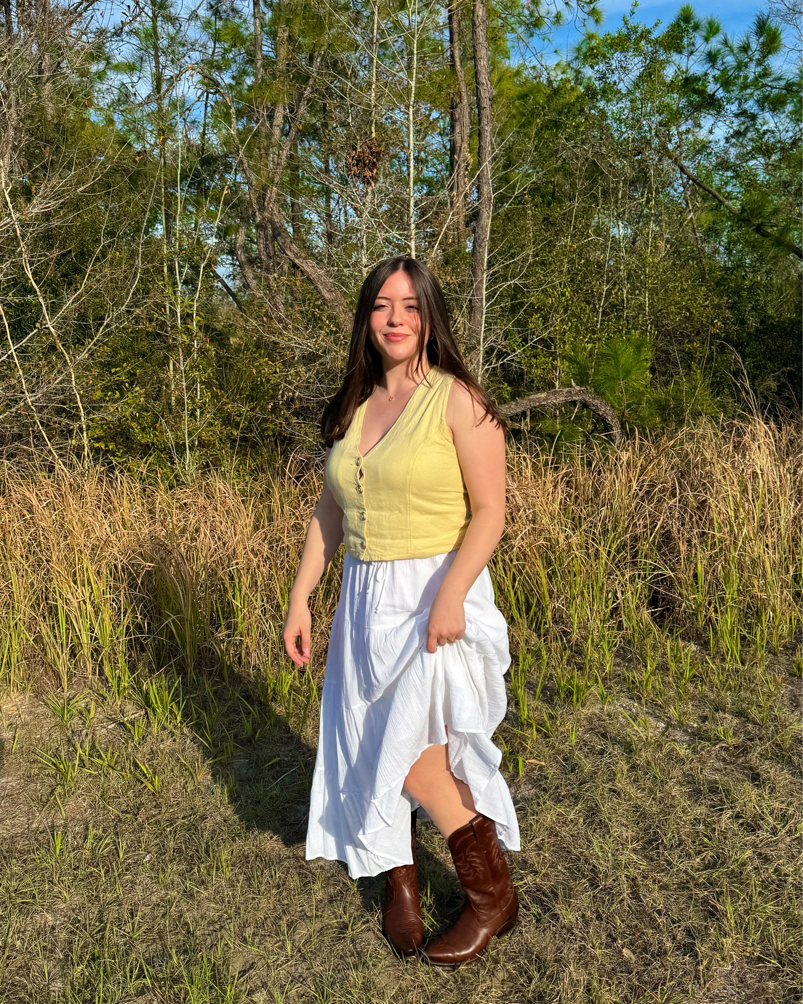 I have the Annie boots in brown^ 👢western casual outfit, western style, country chic, cowgirl inspired, western fashion, casual western look, spring western outfit, summer western style, denim and boots, cowboy boots outfit, ranch inspired, southern style, rodeo outfit, everyday western, neutral western look, girly western vibe, western aesthetic, trendy cowgirl, country concert outfit, boutique western style, modest western outfit, western street style, farm girl fashion, rustic chic, western OOTD, LTK style, shop the look

#LTKootd #LTKU #LTKgrwm