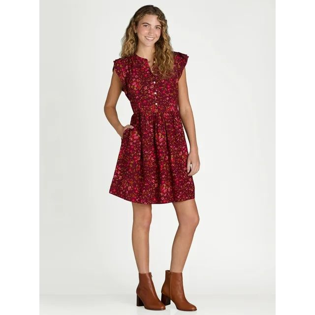 Time and Tru Women's Mini Woven Dress | Walmart (US)