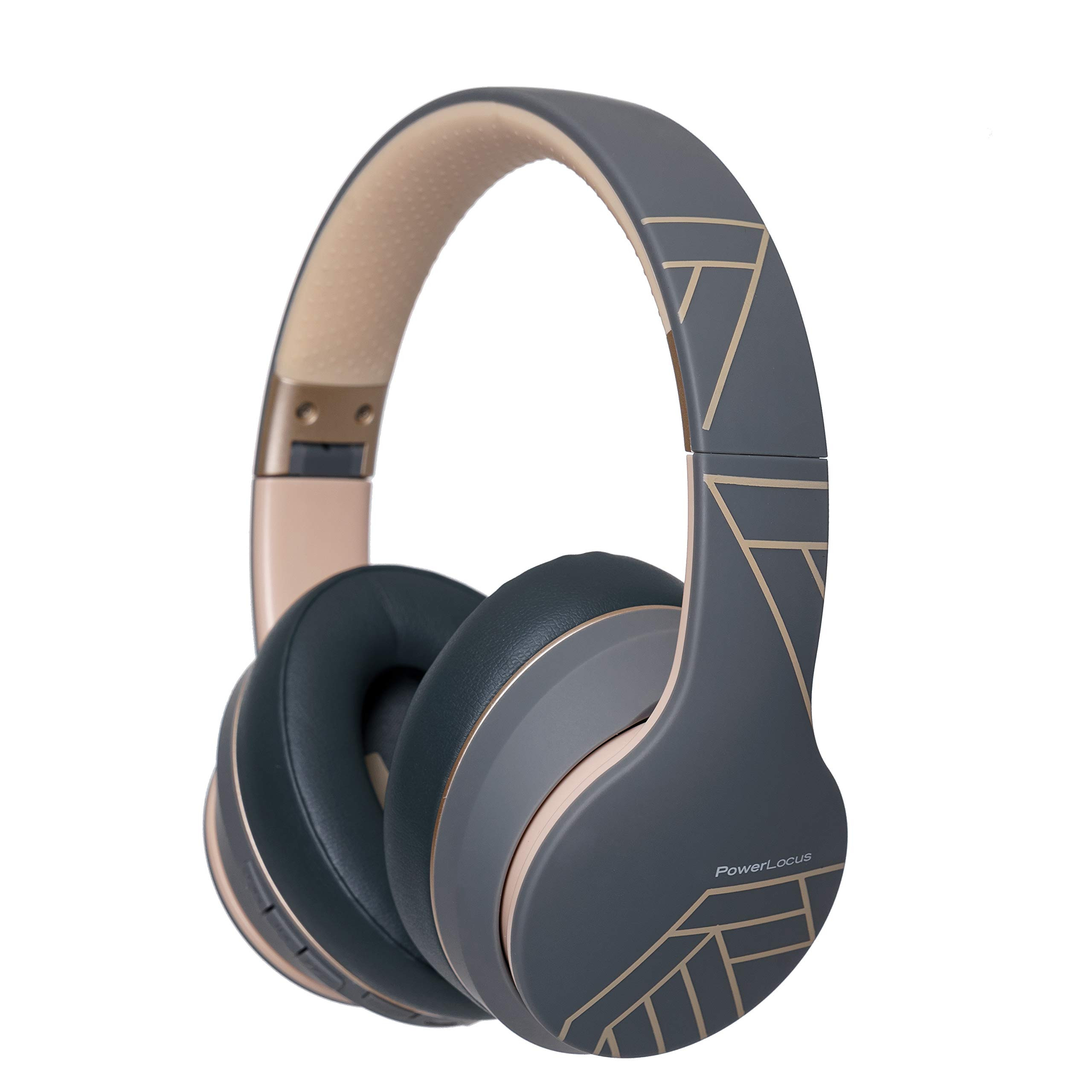 PowerLocus Wireless Bluetooth Headphones, Over Ear Headphones with Microphone, 50H Playtime, HiFi... | Amazon (US)
