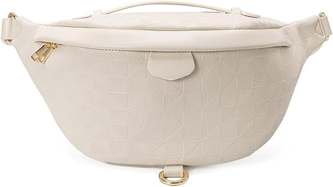 Crossbody Sling Bag for Women & Men – Trendy Checkered Fanny Pack – Waist Bag for Travel, Fes... | Amazon (US)