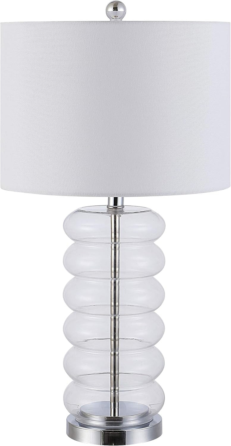 SAFAVIEH Lighting Collection Peli Modern Clear Glass 27-inch Bedroom Living Room Home Office Desk... | Amazon (US)