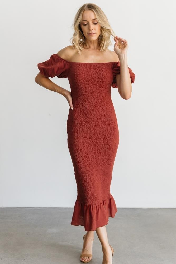 Alana Smocked Midi Dress | Baltic Born