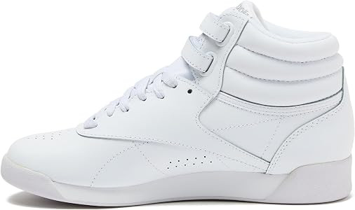 Reebok Women's Freestyle Hi High Top Sneakers for Women, Black or White Basketball and Tennis Sho... | Amazon (US)