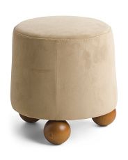 3 bun legs round Ottoman  | TJ Maxx