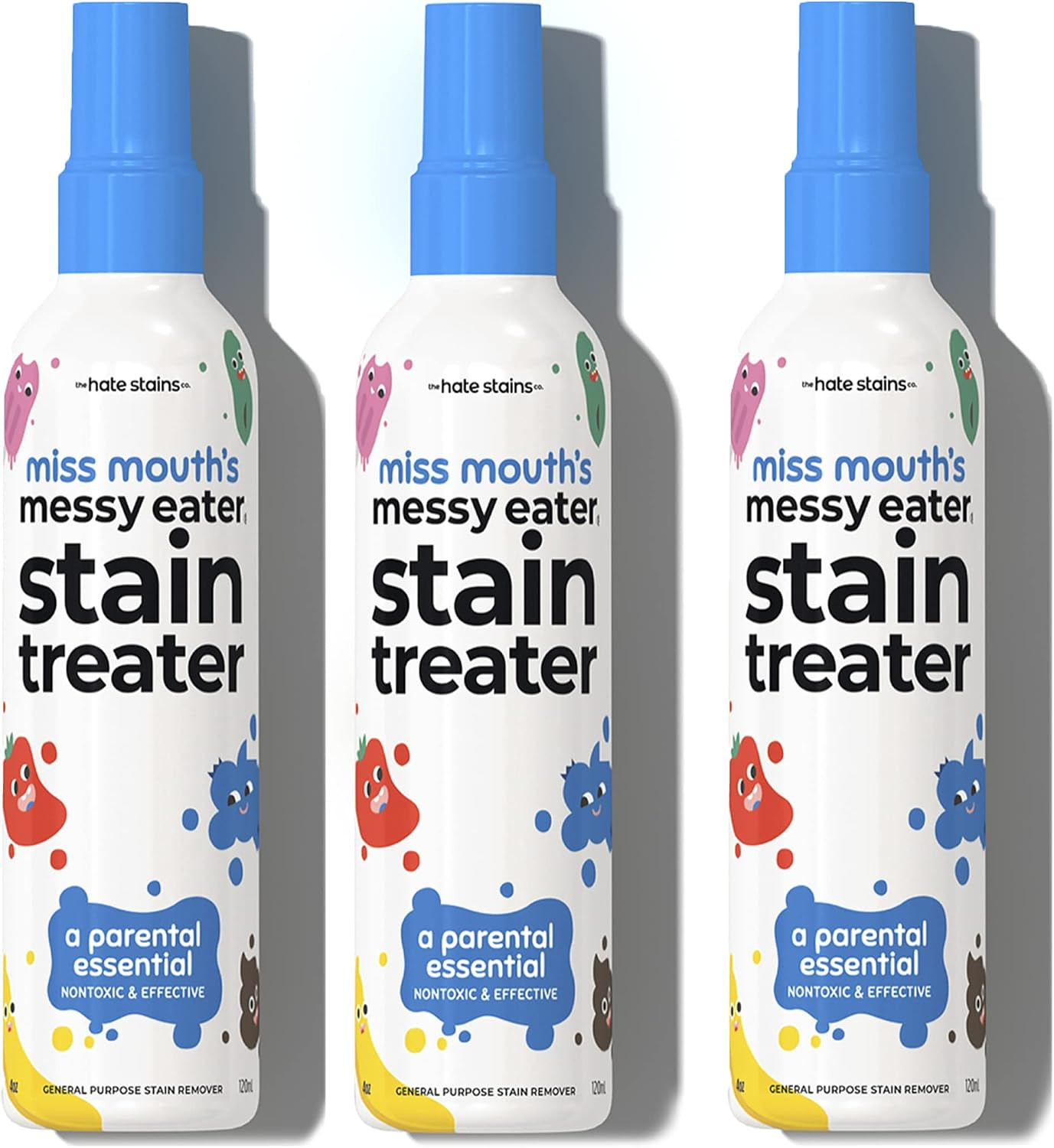 Miss Mouth's HATE STAINS CO Stain Remover for Clothes - 4oz 3 Pack of Newborn & Baby Essentials M... | Amazon (US)