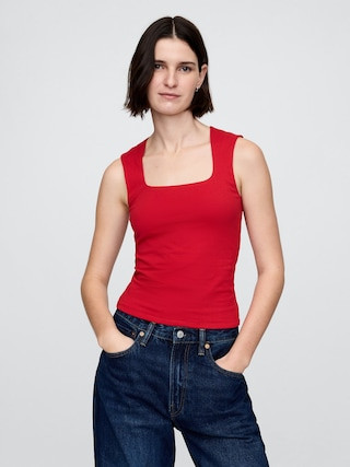 CloseKnit Jersey Square-Neck Top | Gap (US)