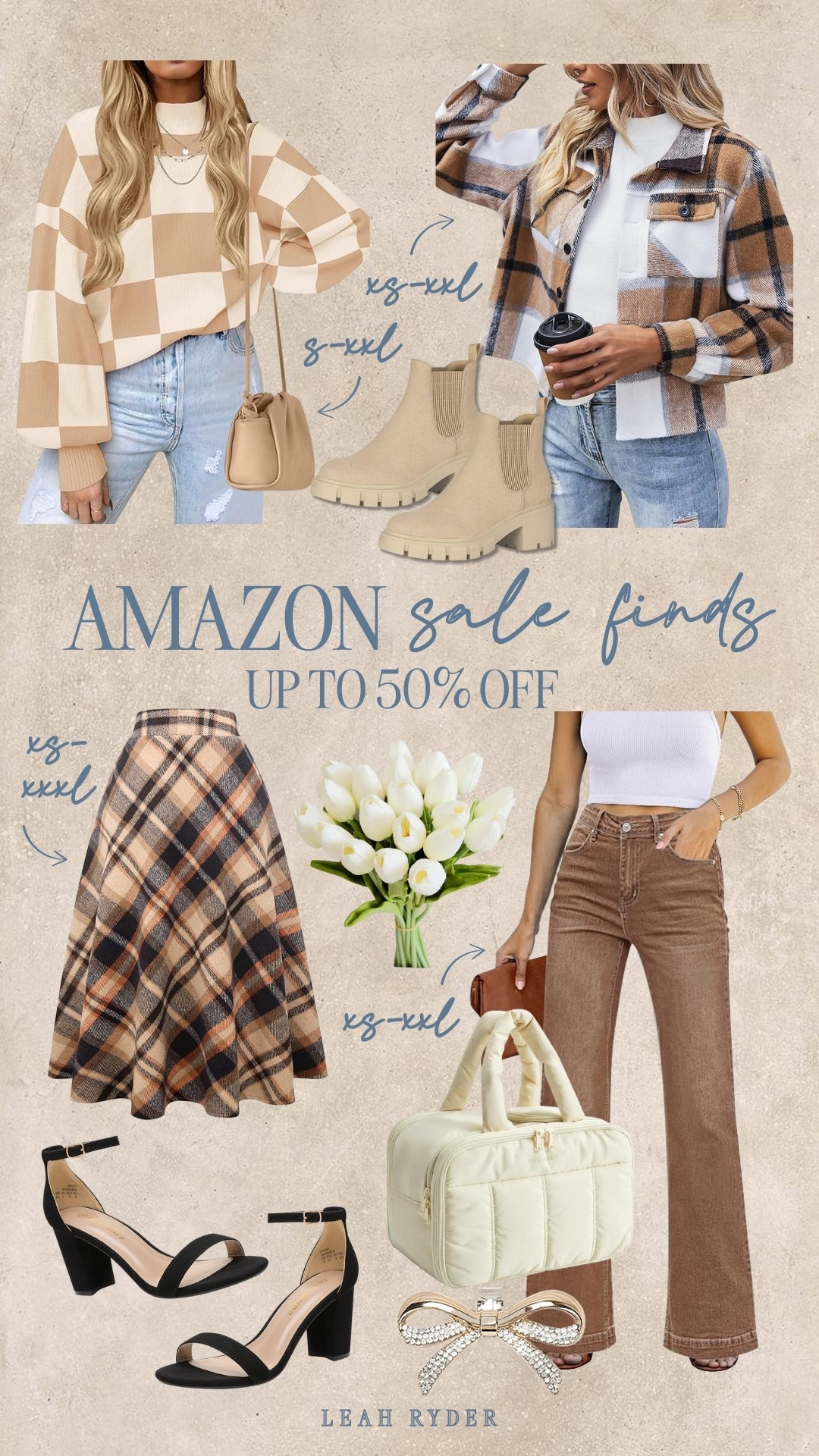 Save up to 50% on Amazon fall fashion finds, from cozy plaid jackets to classic flared pants and skirts. These warm neutrals mix and match effortlessly for fall outings or casual weekends. Shop trending fall outfits for women in inclusive sizes. Affordable Amazon style finds you’ll wear on repeat.

#LTKSaleAlert #LTKStyleTip #LTKPlusSize