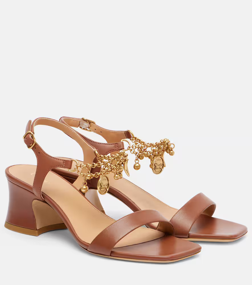 ChloÃ© ChloÃ© Charms 55 leather sandals | Mytheresa (US/CA)