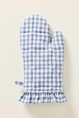 Brynn Gingham Oven Mitt | Anthropologie (US)