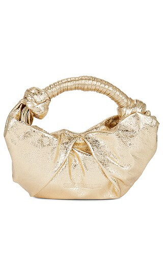 SIMONMILLER Lopsy Bag in Metallic Gold. | Revolve Clothing (Global)