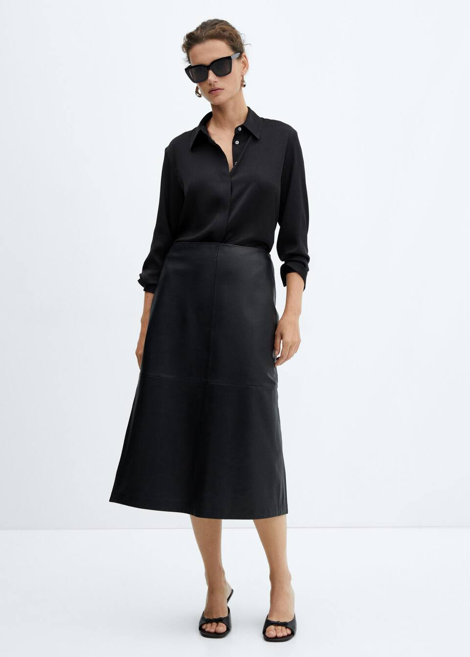 Search: Black satin shirt (11) | Mango United Kingdom | MANGO (UK)