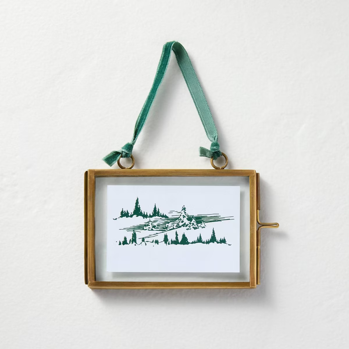 Brass and Glass Landscape Frame Ornament - Hearth & Hand™ with Magnolia | Target