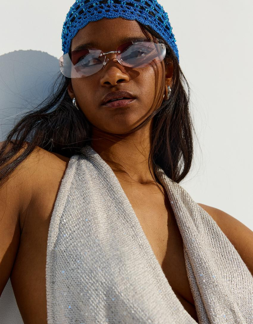 Rimless sunglasses - Women | Bershka UK