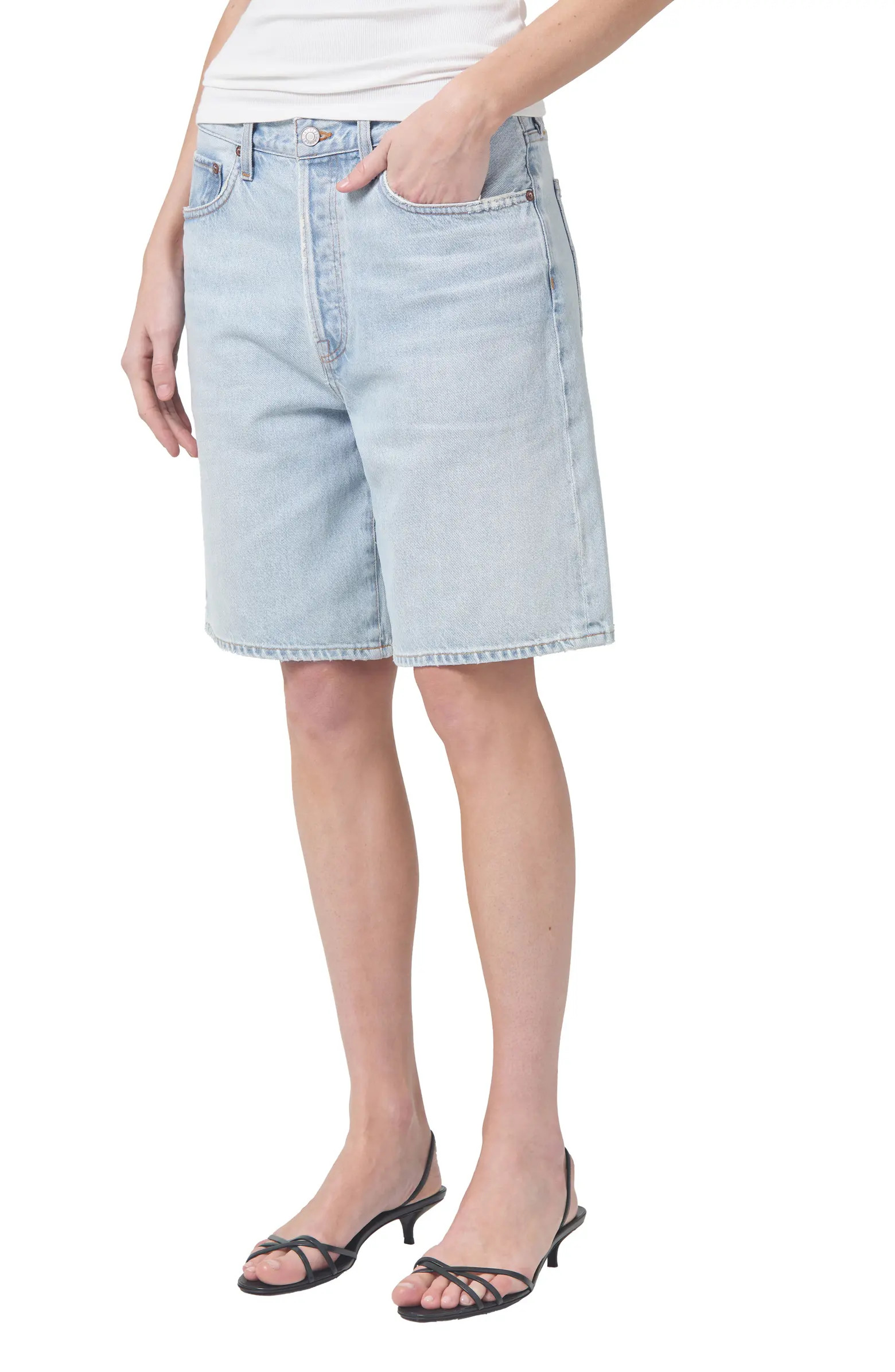AGOLDE Risha Wide Leg Bermuda Shorts | Nordstrom | Nordstrom