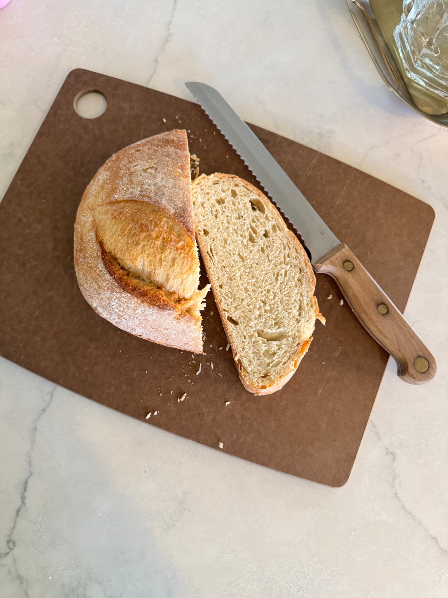I ditched my last plastic cutting board and replaced with this one. No more microplastics for out house  

#LTKHome #LTKfoodie